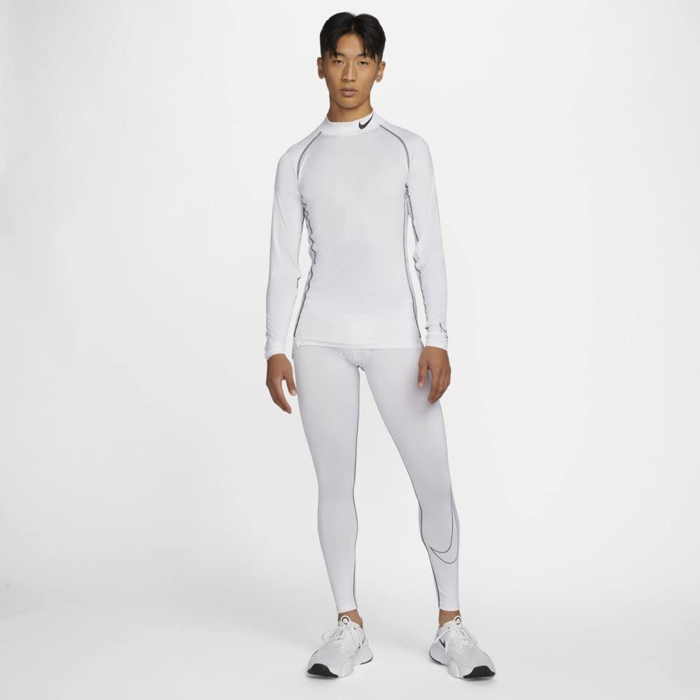 Nike Tight Fit Long Sleeve Top DD1987 M White/Black
