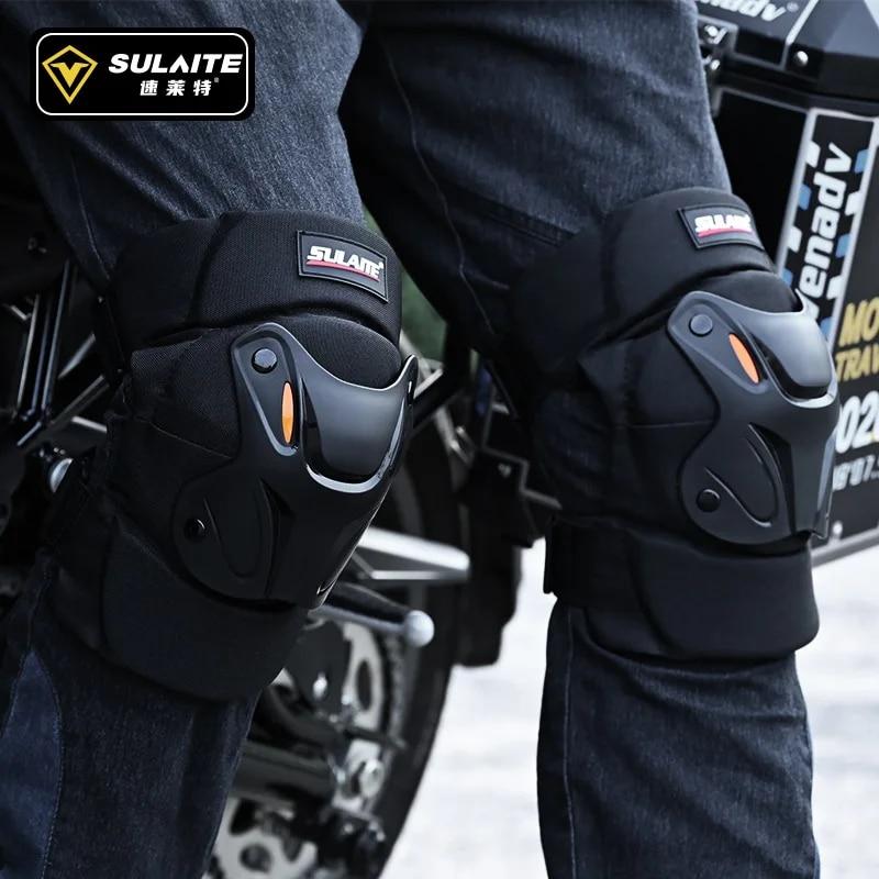 Motorcycle Knee Pads Set Anti-fall Motorbike Riding Elbow Guard Protection Outdoors Riding Motorcycle Knee Pads Adjustable
