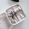 Multi-pocket Travel Bracelet Organizer Black Dot Pattern Portable Jewelry Case  Necklace Storage
