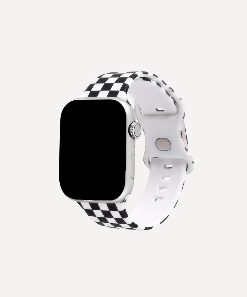 Adeo Checkerboard Apple Watch Galaxy Watch Silicone Band Strap