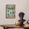 Arte de Pared Metálico Vintage para Lavandería, Señal Decorativa de Lavadora