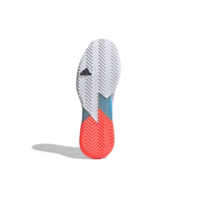 adidas Adizero Ubersonic 4 M Heat White Blue Rush Solar Red Herren Sneaker Cloud-White GY3317