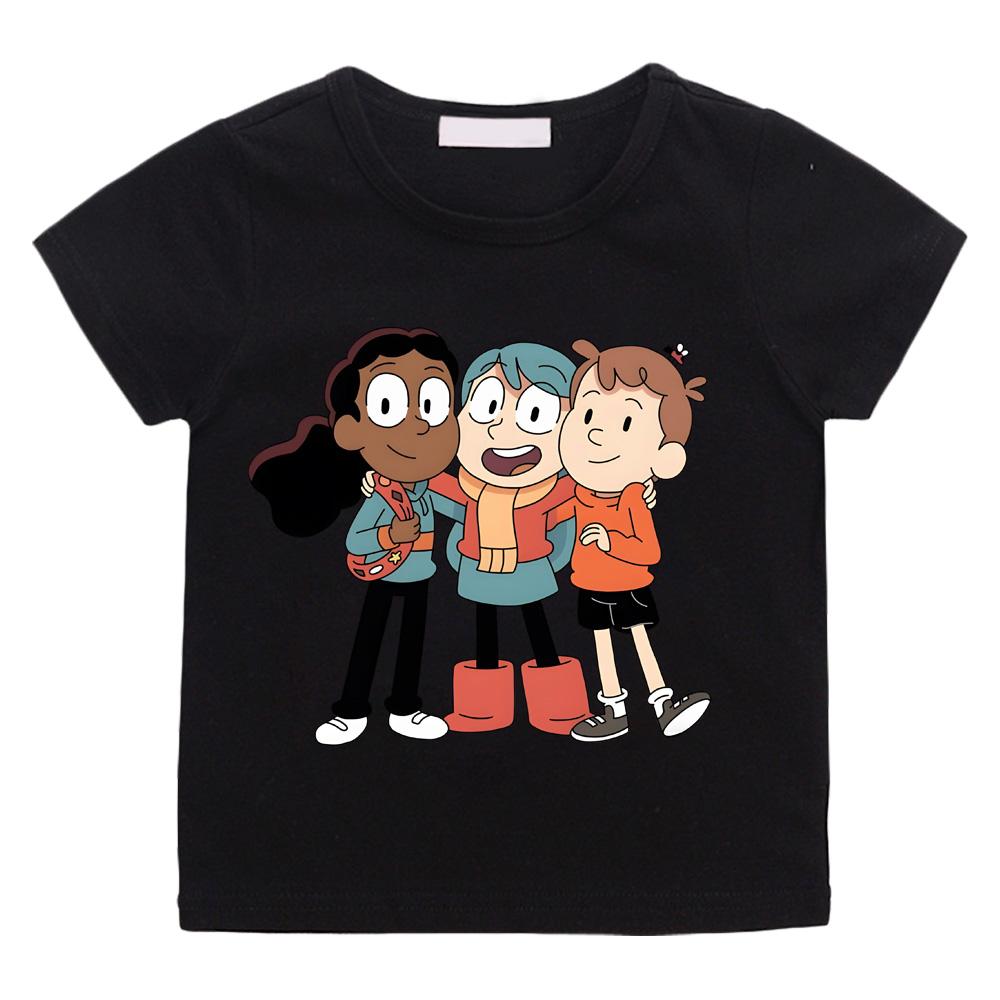 Hilda a Banda Hilda Tričko Letní Kreslený Potisk Tričko Bavlna Krátký Rukáv Kluci Dívky Tričko