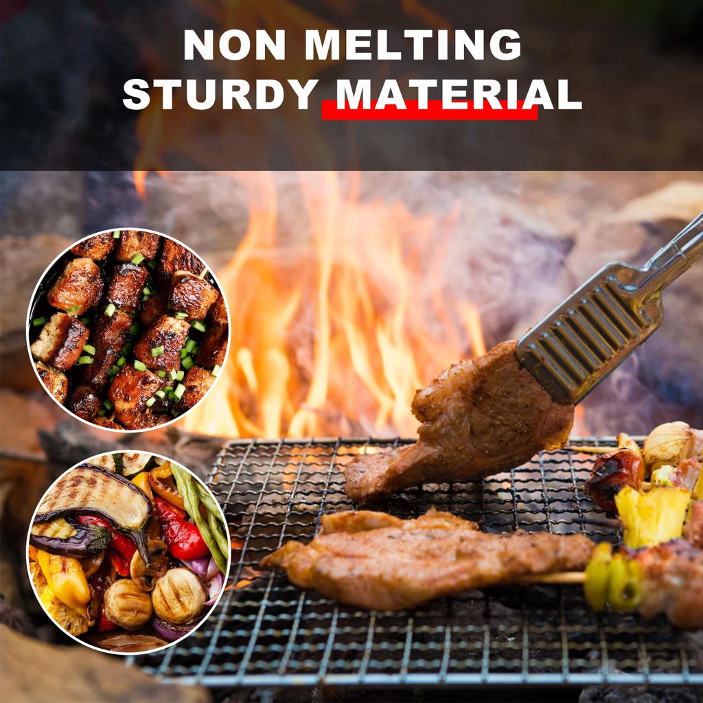 8Pcs BBQ Mesh Grill Mat Rectangular Mesh Grilling Mats Nonstick Mesh Grill Topper Reusable BBQ Grill Topper Temperature