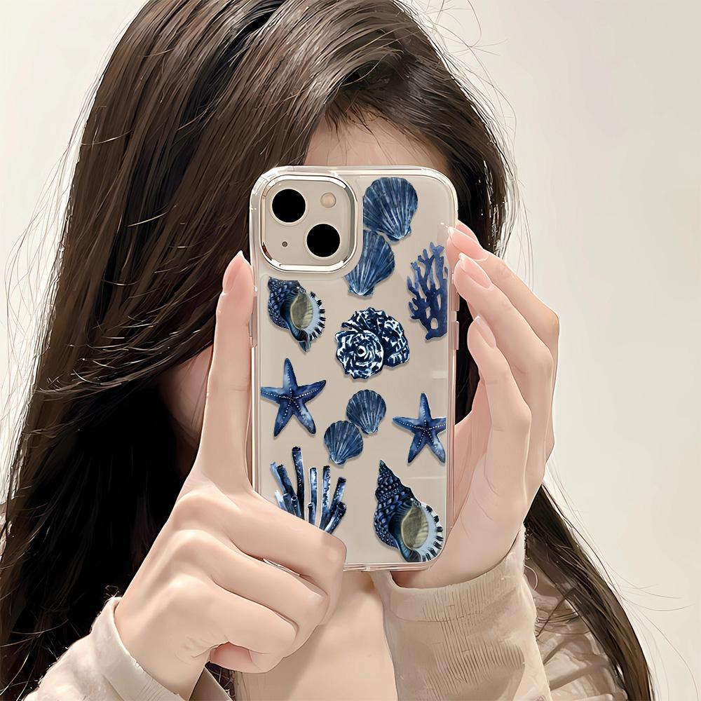 Full Screen Of Marine Creatures Clear Phone Case For IPhone 16 16E 15 14 Plus 11 12 13 Pro Max XR XS 7 8 Plus Soft Case