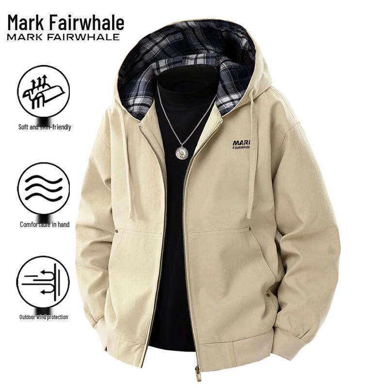 Mark Fairwhale Men's Casual Hooded Jacket