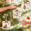 1/6Pcs Christmas Wallet Pendant Snowman Xmas Tree Gift Box Deer Pattern Pendant Striking Atmosphere Party Decoration