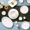 Morning Glory 32-Piece Light Luxury Ceramic Dinnerware Set