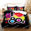 TV series I Love The 80s Logo Bedding Set Printed single Comforter Quilt Duvet Cover Pillow Case 3 Pieces Sets Kids Adult Size