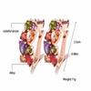 Zircon Set Mona Lisa Zircon Necklace Earrings Colorful Necklace Earrings Sets for Female Luxury Fashion Wedding Jewely Sets