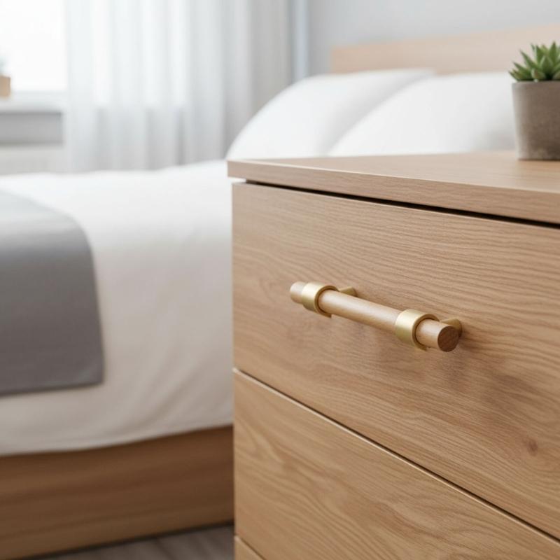 1pair Cabinet Pull Wooden Dressers Knob Simple Drawer Pulls Handles Kitchen Bedroom Furniture Hardware Enduring