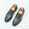 Non-Slip Leather Loafers All-match Business Shoes Vintage Men Casual Shoes New Brand Flats Outdoor for Men Lazy Footwear