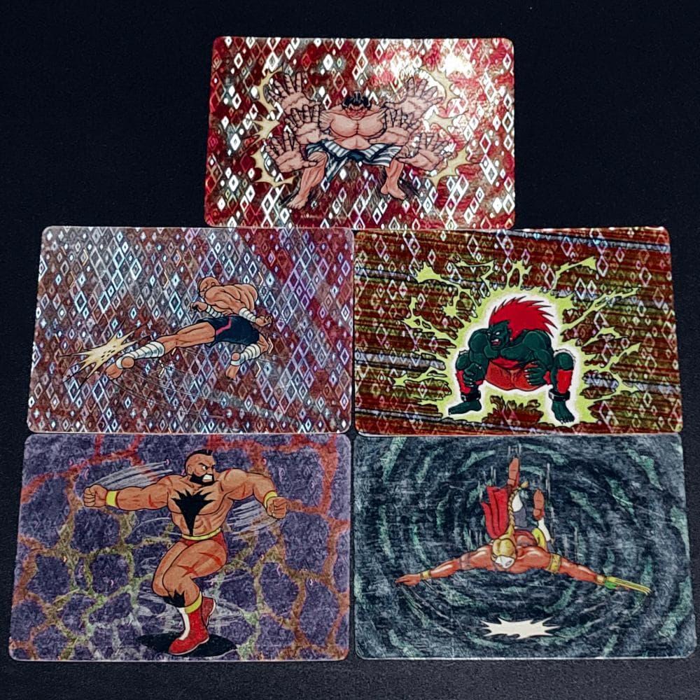 Street Fighter II Barcode Battler Card Set of 5