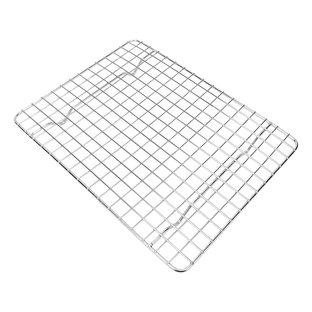 Cooling Rack for Cooking and Baking Stainless Steel Oven Safe Grid Wire Cookie Drying Rack 25x19.5x1.5cm