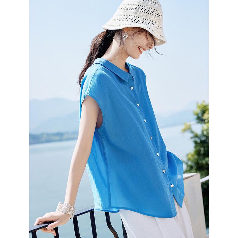 La Chapelle Two-Way Short Sleeve Blouse M