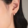 Tirr Lirr Brisa Water Flow Silver Pink Earrings TESSVP03162