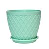 High Quality Indoor Outdoor Polychrome Small Plastic PP Flower Pots for Apartments & Hotels