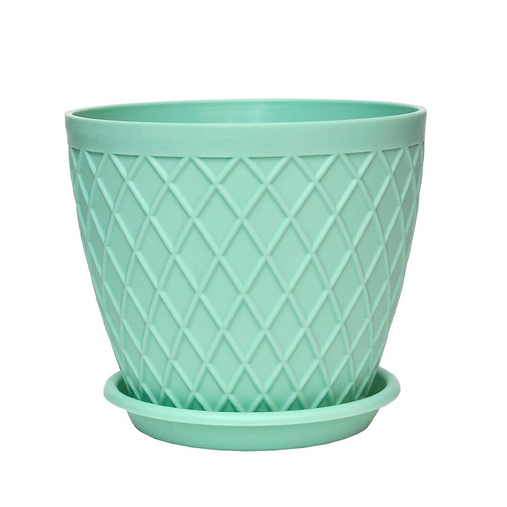 High Quality Indoor Outdoor Polychrome Small Plastic PP Flower Pots for Apartments & Hotels