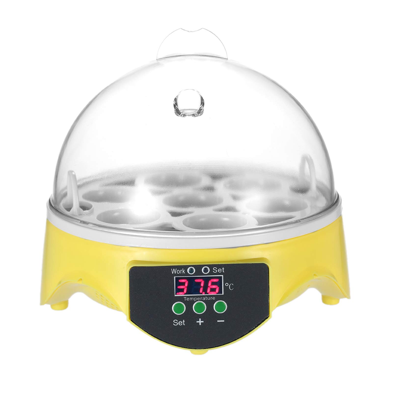 Egg Mini Digital Egg Incubator Hatcher Transparent Egg Hatching Machine Automatic Temperature Control Chicken Duck Bird Egg AC110V usa plug