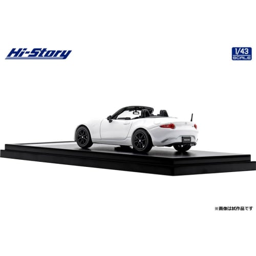 Hi Story 1/43 Scale Mazda Roadster S Special Package (2022) Snowflake White Pearl Mica Finished Product