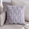 Latest 45x45cm Plush-touch Throw Pillow Covers Solid Color Square Bolster Wool Pillow Case For Sofa Bedroom Car Cusihion Cover Decorative