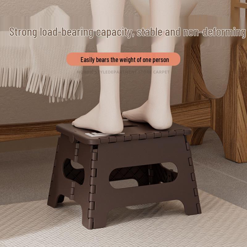 Qinkang Portable Folding Mini Stool for Adults & Kids - Outdoor Camping & Household Use