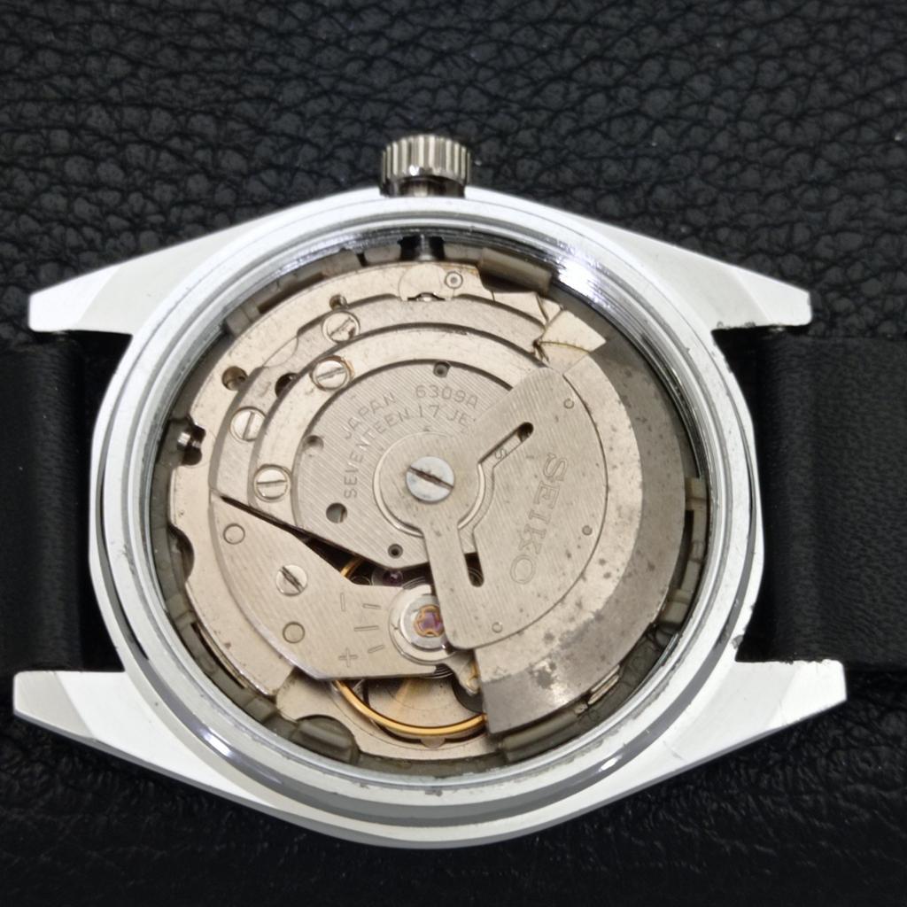 JAPAN VINTAGE SEIKO 5 AUTOMATIC REFURBISHED MENS BLACK DIAL WATCH a440614-4 Sk-a440614