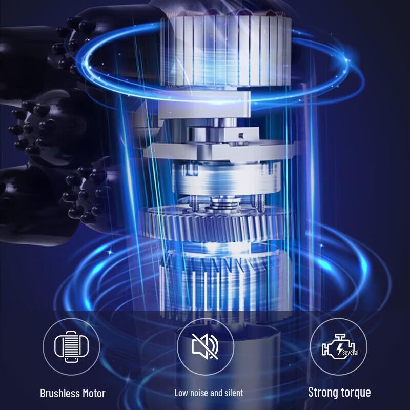 AUX Wireless Rechargeable Neck & Body Massager with LCD Screen