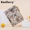 New wallet women's short, snake pattern multi-card zipper change bag niche card bag women