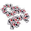 20Pcs Iron On Patch Embroidered Playing Card Patch Applique for Clothes Dress Hat DIY Accessories