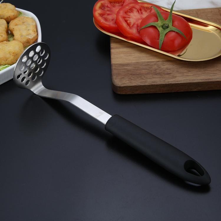 LsCook 304 Stainless Steel Potato Masher With Silicone Handle чёрный