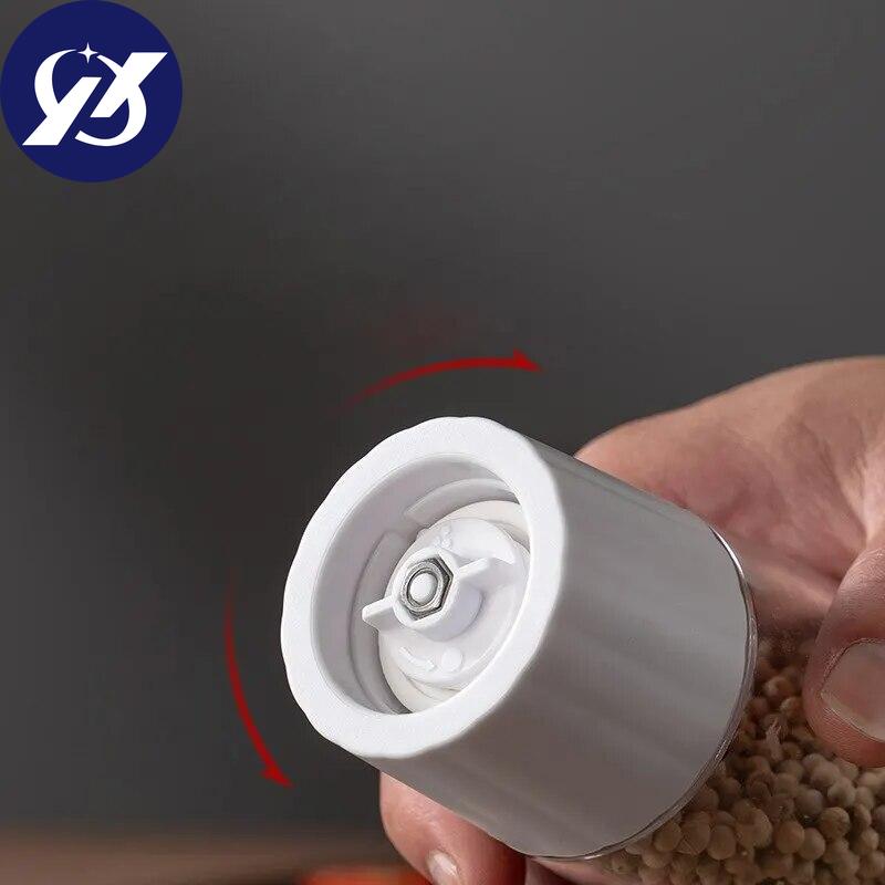 Husholdnings pepperkvern manuell havsalt pepper krydderflaske Kvern glass krydderflaske 1 stk.