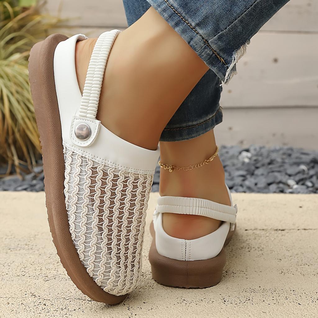 Zapatos Casuales Vintage de Moda para Exteriores para las Cuatro Estaciones, Mules, Zuecos para Mujer