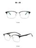 Trendy Round Semi-Rimless Ultralight Eyeglass Frames for Men & Women
