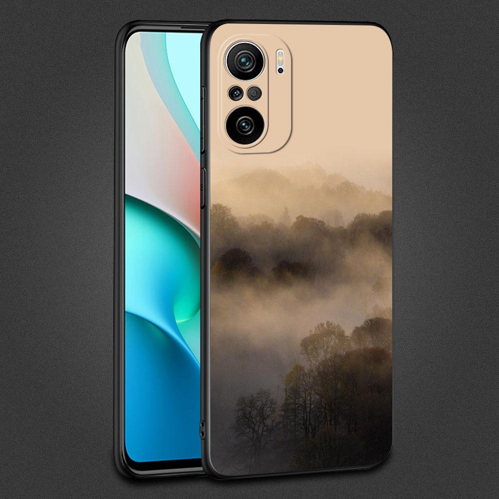 Case For Xiaomi Redmi Note 11 10 9 8 Pro 12 10C 9S 10S 11S 9A 9T 9C 10A 7 K40 8T Silicone Phone Cover Cool Mountain Peak Fundas