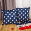 DUZXLCQ 4th of July Decorations Pillow Covers 18x18 inch Set of 4 Independence Day Patriotic Throw Pillow Case n Flag Stars and Stripes Cushion Case