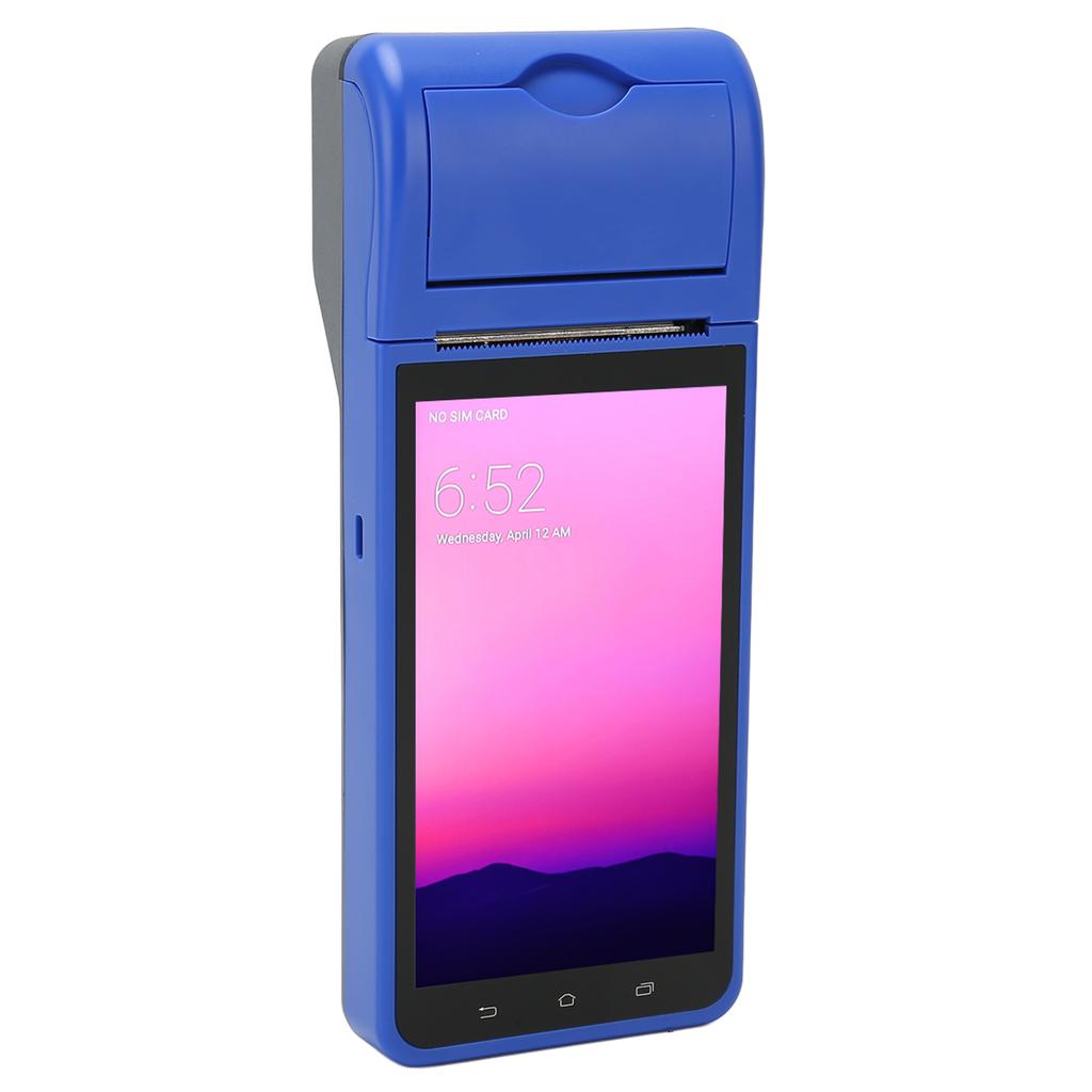 POS Receipt Printer 5.5in Touch Screen 2GB RAM 32GB ROM 4G LTE WiFi 58mm Thermal Printer for 1D 2D