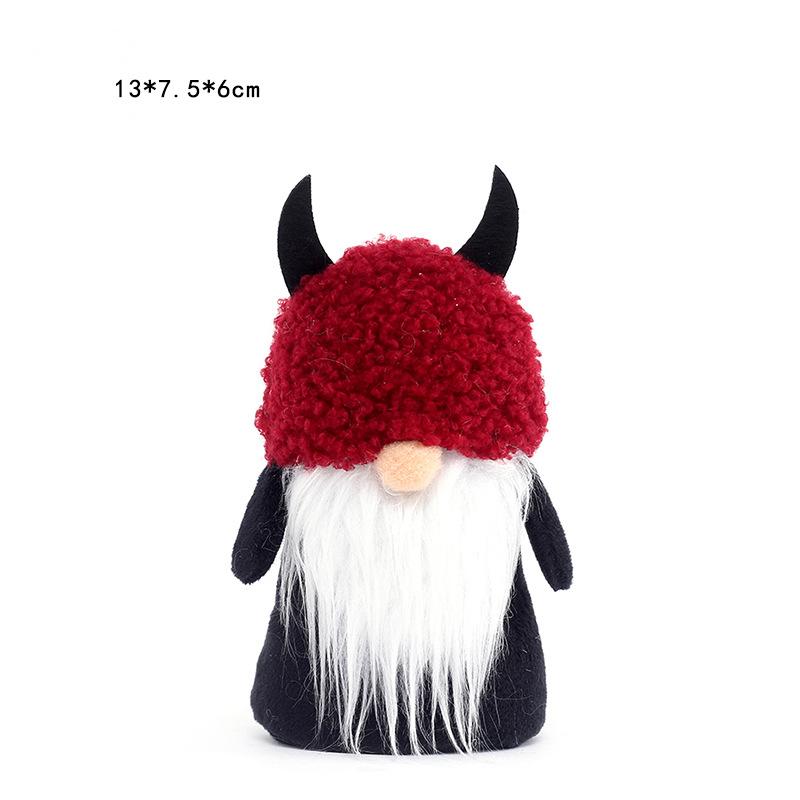 Gnom de Halloween Liliac Negru Dovleac Ornament Păpușă Creativ Păpuși Bătrân Fără Față pentru Halloween 2022 Truc Sau Dulce Petrecere Cadou