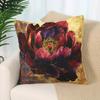 Red Peony Pillow Cases Sofa Cushion Covers Soft Pillow Covers For Home Bedroom Wedding Birthday Party Supplies