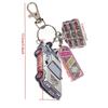 Back to the Future Style Metal Car Model Keychain Keyring Fan Collection Gift