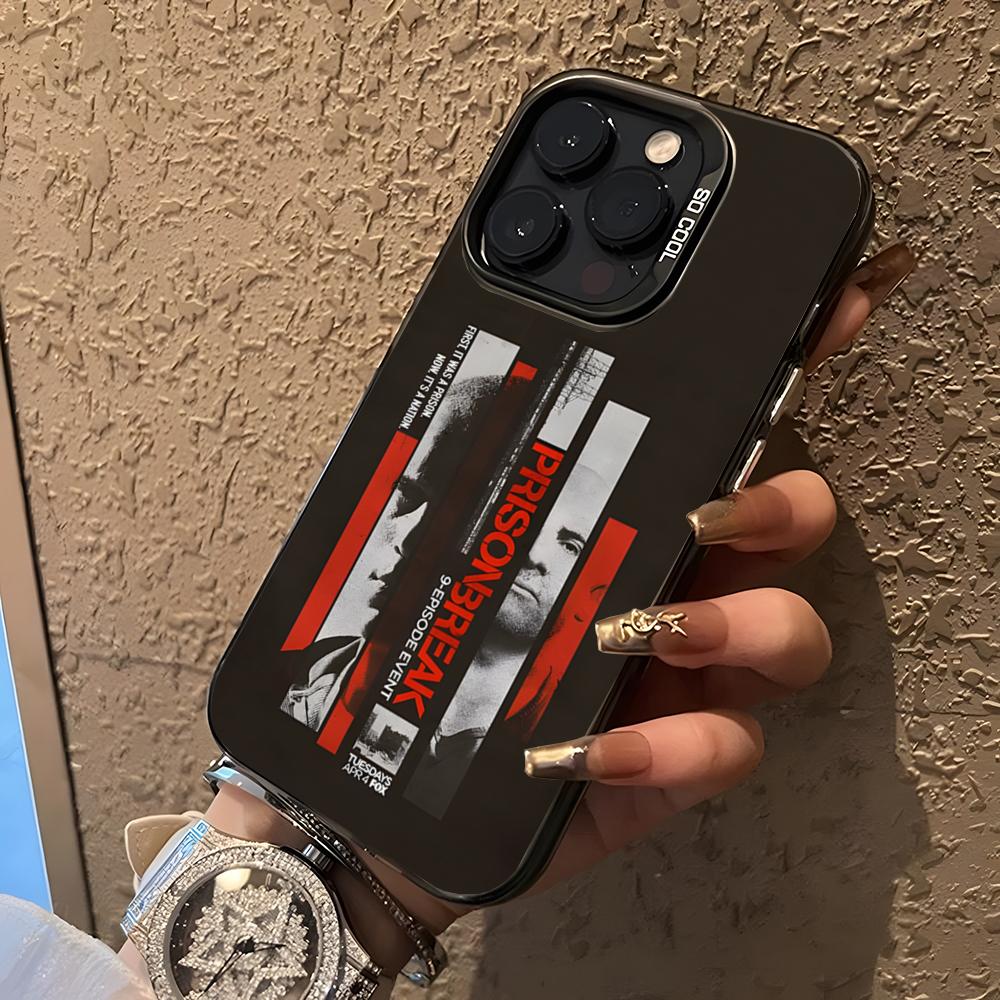 Prison Break TV Series Phone Case For 17 Pro Max IPhone 16 Pro Max 15 14 Plus 12 13 X XS Max 11 Colorful Silver Cover iPhone 13 Pro