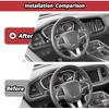 JeCar 4pcs Carbon Fiber Interior Accessories Trim for 2015-2024 Dodge Challenger - Dashboard Cover Decoration Upgrade