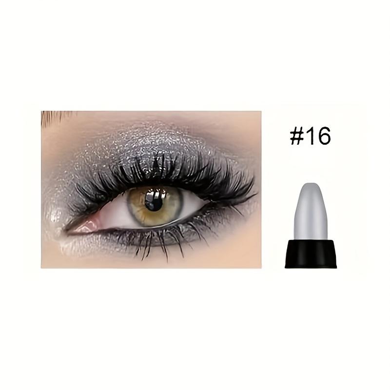 Sombra em bastão com glitter multicolorida, iluminador perolado, fosco, à prova d'água, caneta de sombra em bastão com glitter