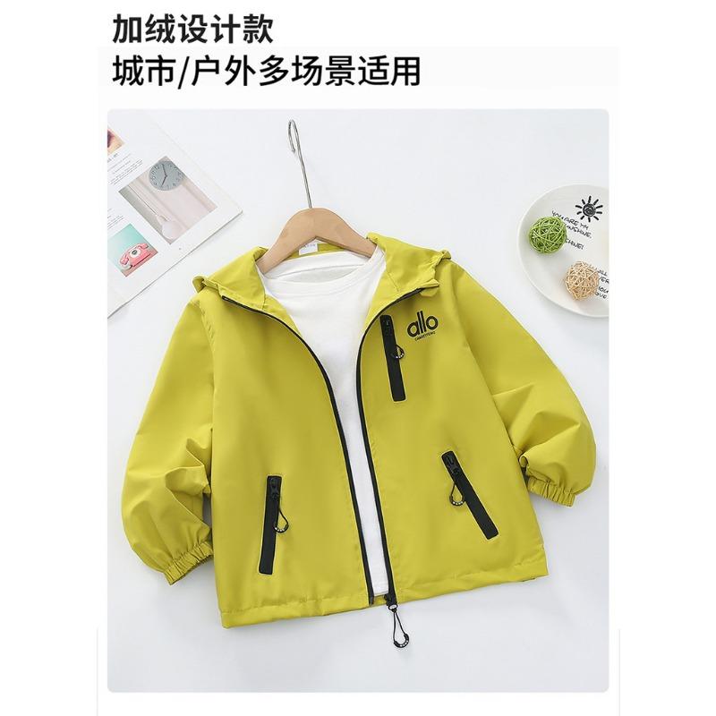 Boys Kids Windproof Outdoor Windbreaker Jacket Children Casual Outerwear Top