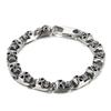 KALEN Punk Fine Jewelry Fashion Bracelets Men Multiple Style Chain Stainless Steel Skull Links Bracelet