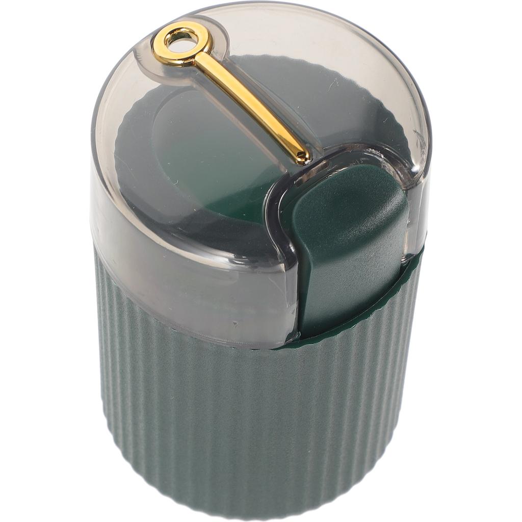 Toothpick Box Dispenser Holder Stick Container Bottle Makeup Keeper Carrier Cotton Jar Automatic Organizers Type Press Click