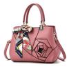 Stylish Pu Bucket Handbag For Women With Floral Scarf Design And Spacious Interior