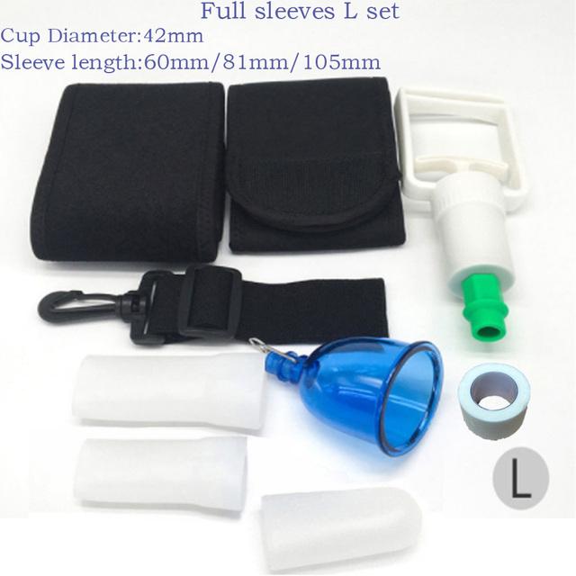 Extensor de pênis masculino Conjunto de copo de vácuo Extensão de glande Manga de silicone Maca Bomba Cabide Ampliação Produto adulto para homens Ferramentas