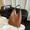 2025 Vintage Autumn Shoulder Bags Soft Leather Luxury Bucket Bags Large Capacity Commuter Travel Tote Bags Ladies Purse Handbags