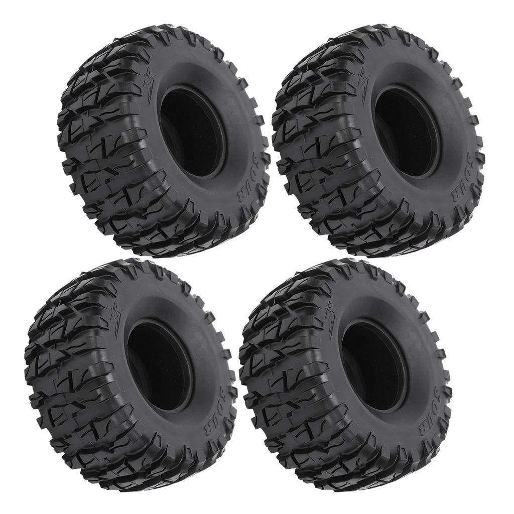 4Pcs Remote Control Rubber Tires Tyres Replacement for SCX10/TRX4/TRX6 1/10 RC Crawler